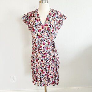 Veronica Beard Marla Ruched Mini Dress